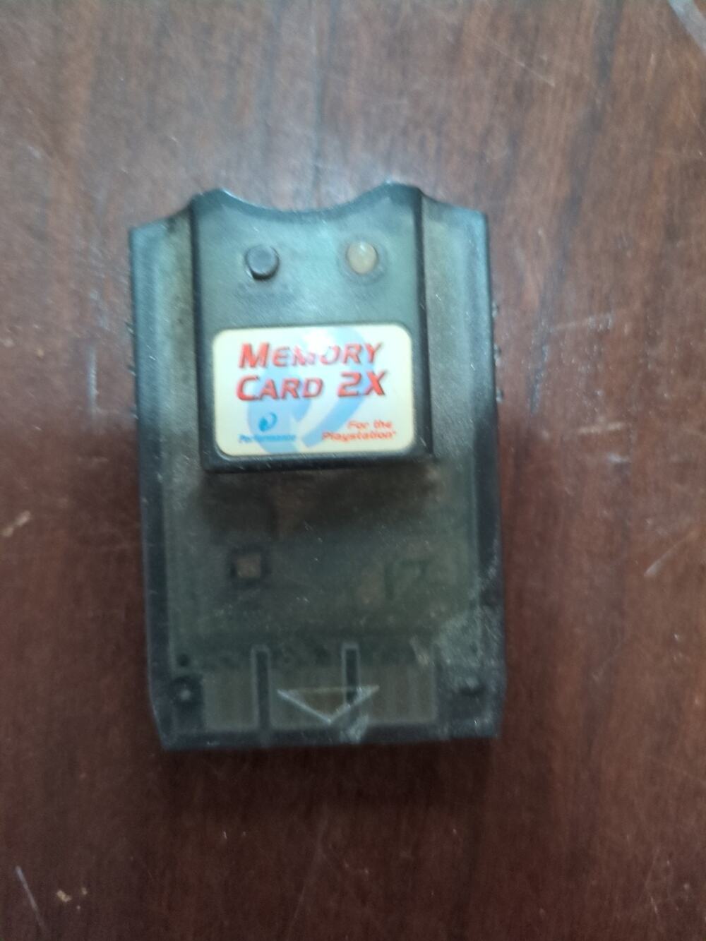 Sony PlayStation 1 PS1 Memory Card 2x by Performance Black